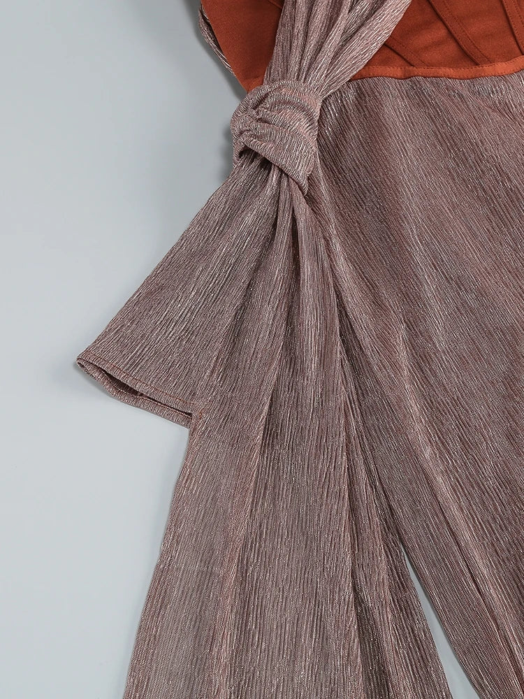 WW | Glitter Backless Evening Maxi Dress