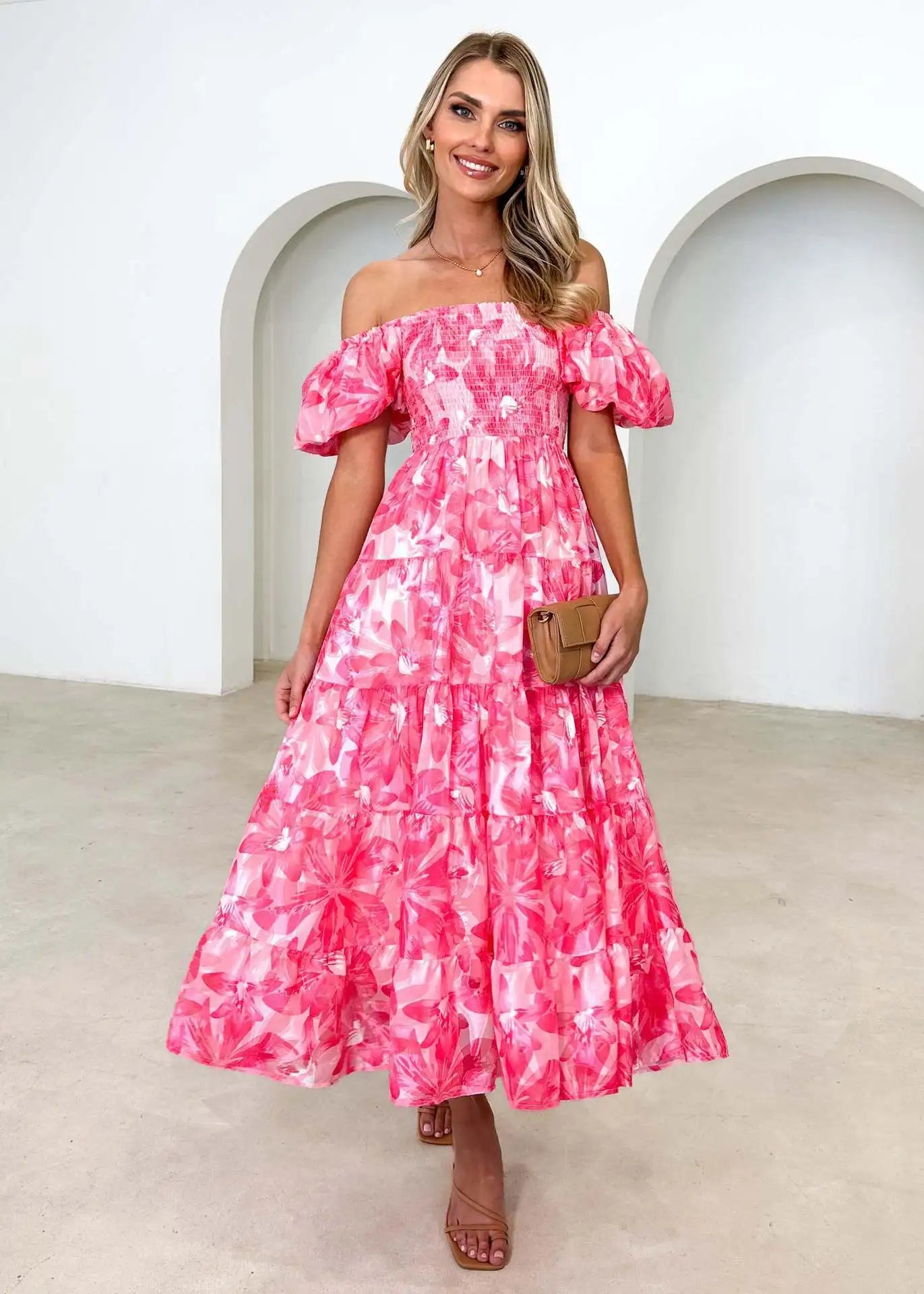 Celeste Off-Shoulder Maxi Dress