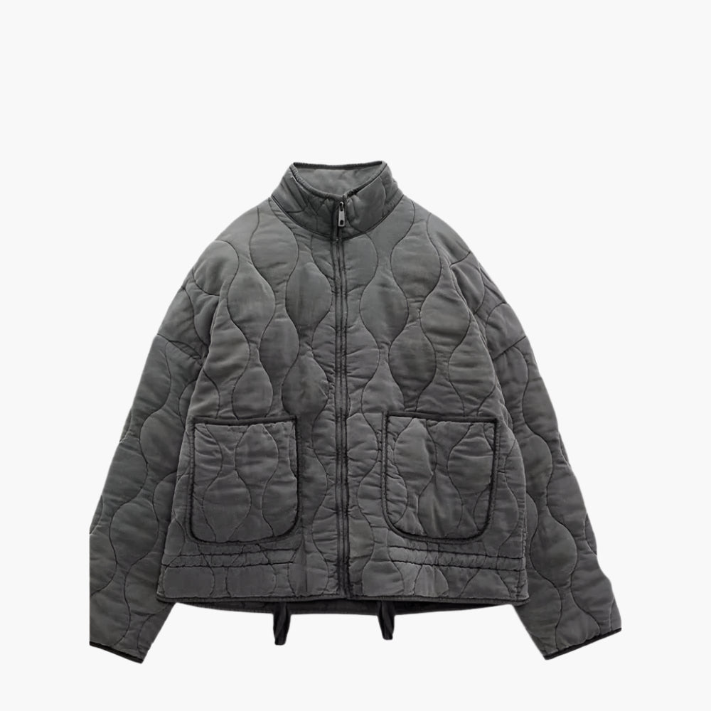 WW | Oversize Steppjacke mit Taschen und Reißverschluss - Modische Winterjacke 2024