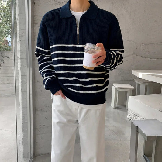 WW | Gestreifter Strickpullover für Herren