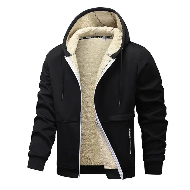 WW | Wärmende Kapuzenjacke mit Fleecefutter für Herren