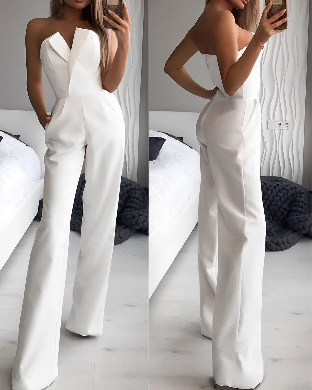 WW | Sleeveless V-Neck Jumpsuit for Summer
