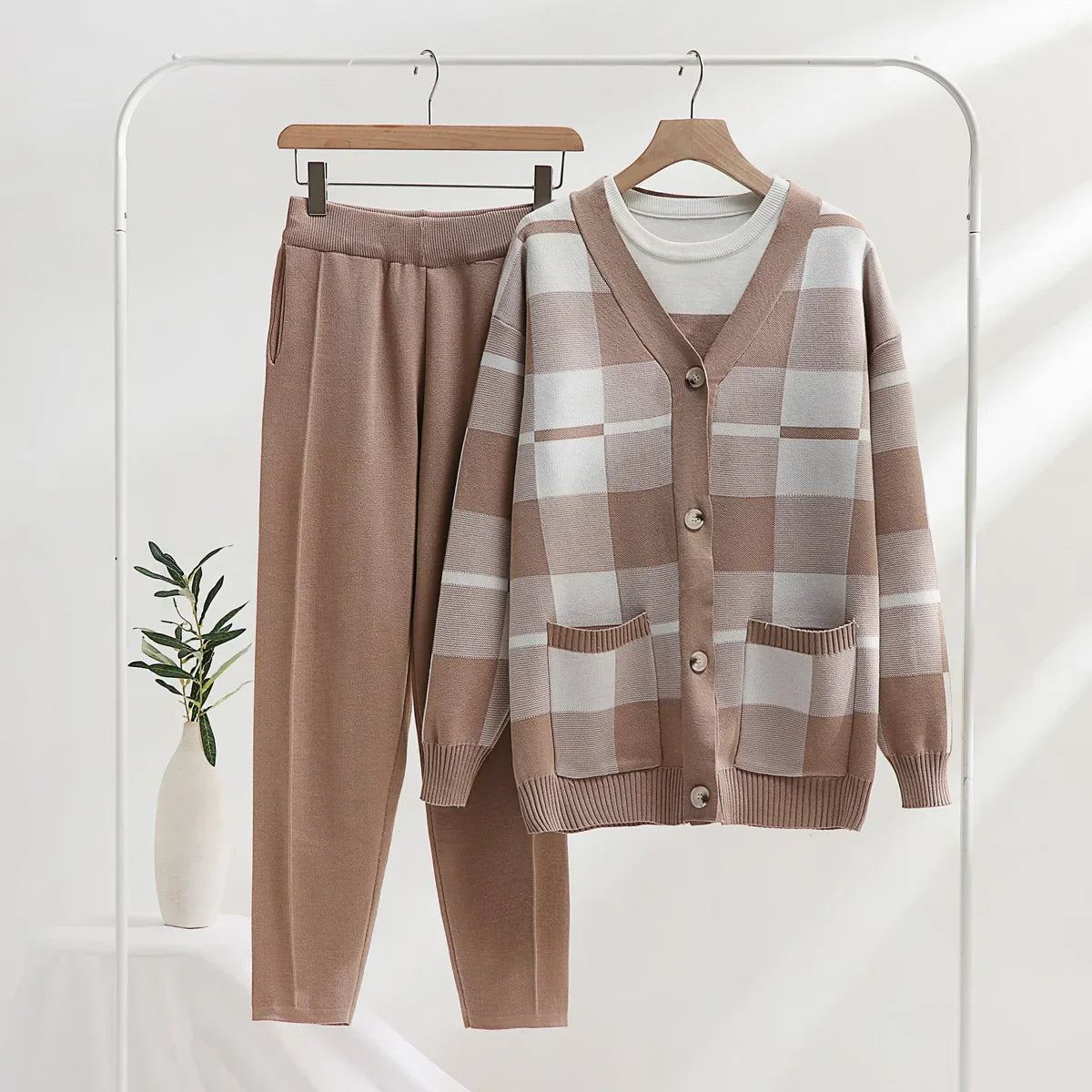 WW | Weiches Strick 3-Teiliges Set
