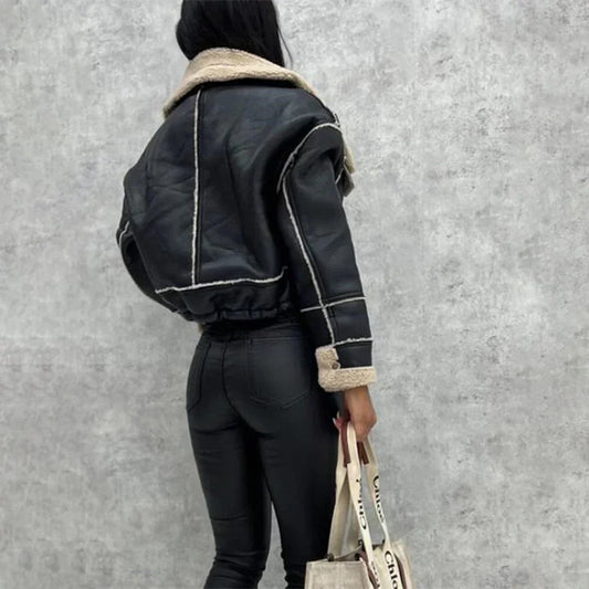 WW | Aviator Kunstlederjacke