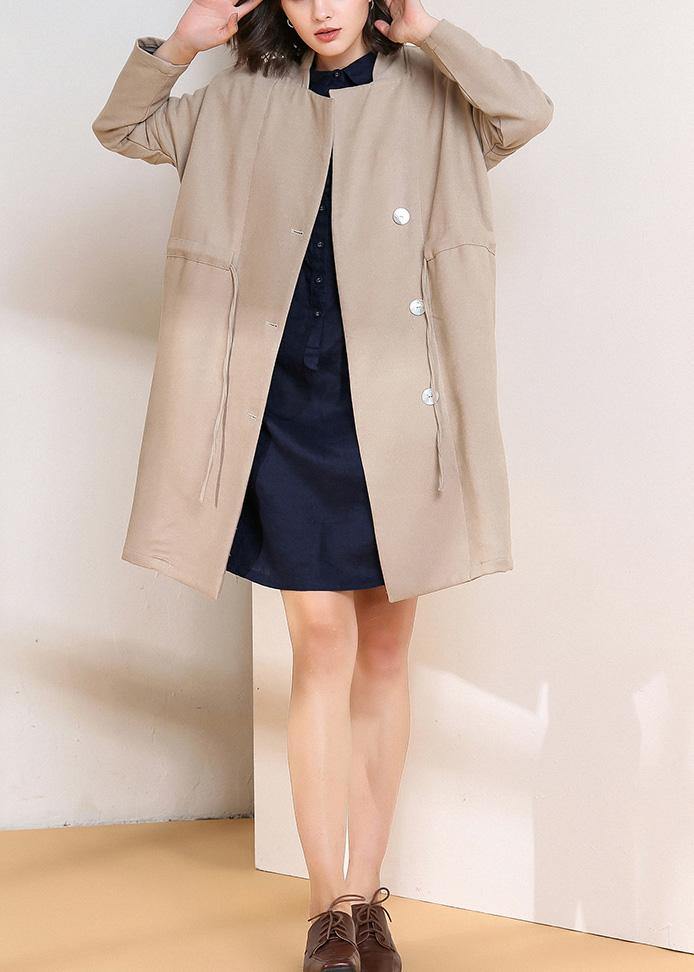 WW | Drawstring Plus Size Maxi Coat Nude Plus Size Clothing Coats