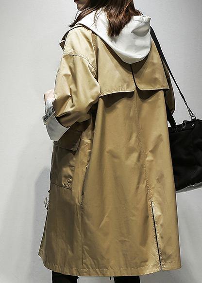 WW | Kapuzenzug Fine Coats Frauen khaki Baumwolle Frauen Mäntel