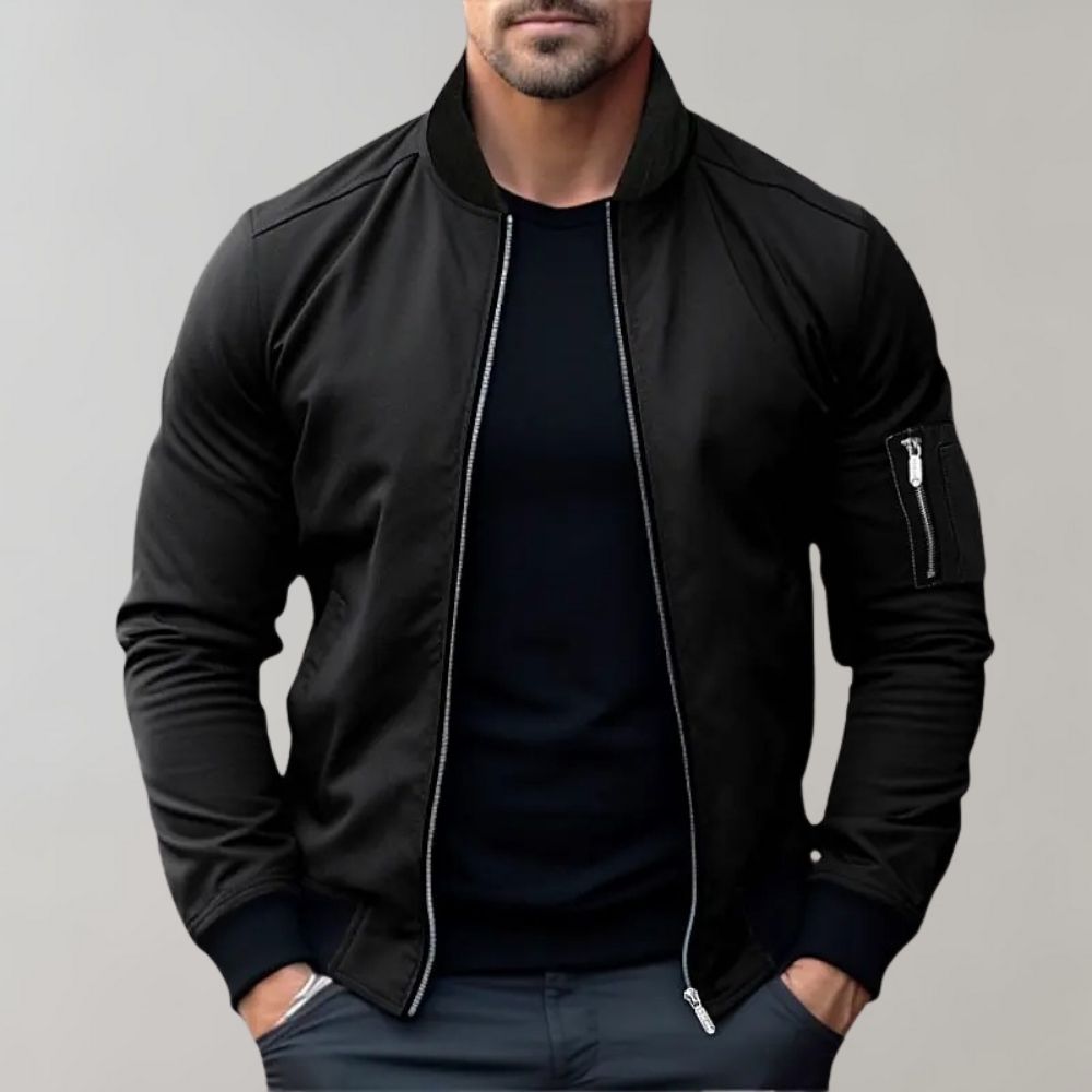 WW | Herren-Bomberjacke - Reißverschluss vorne