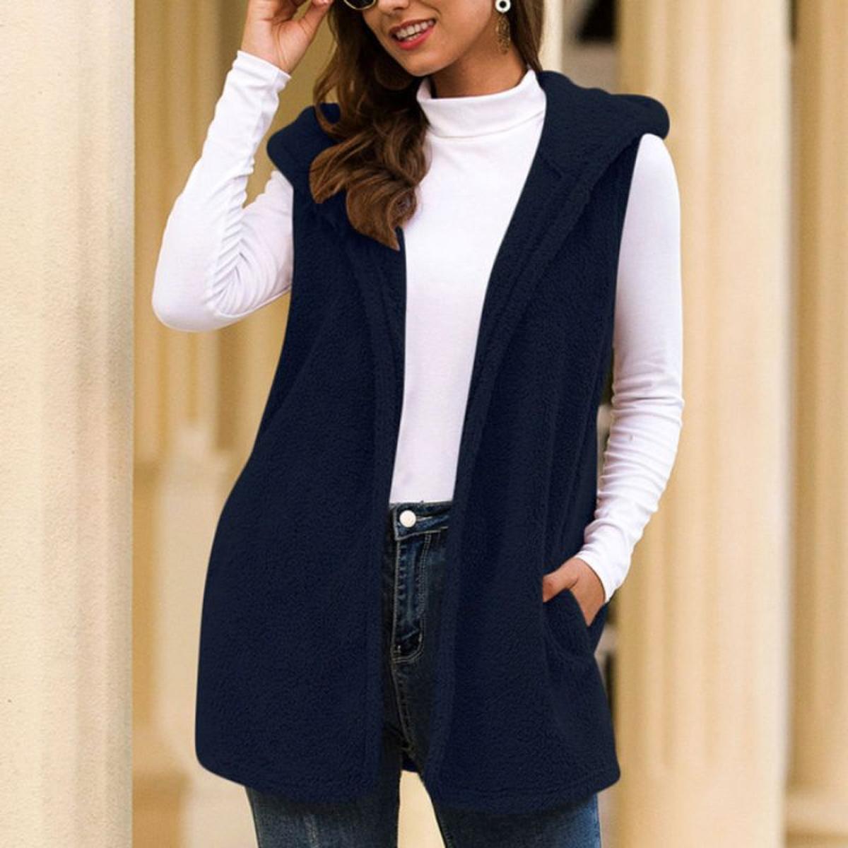 WW | Ärmellose Frühlings Fleece Jacke