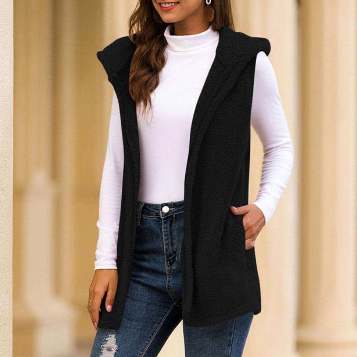 WW | Ärmellose Frühlings Fleece Jacke