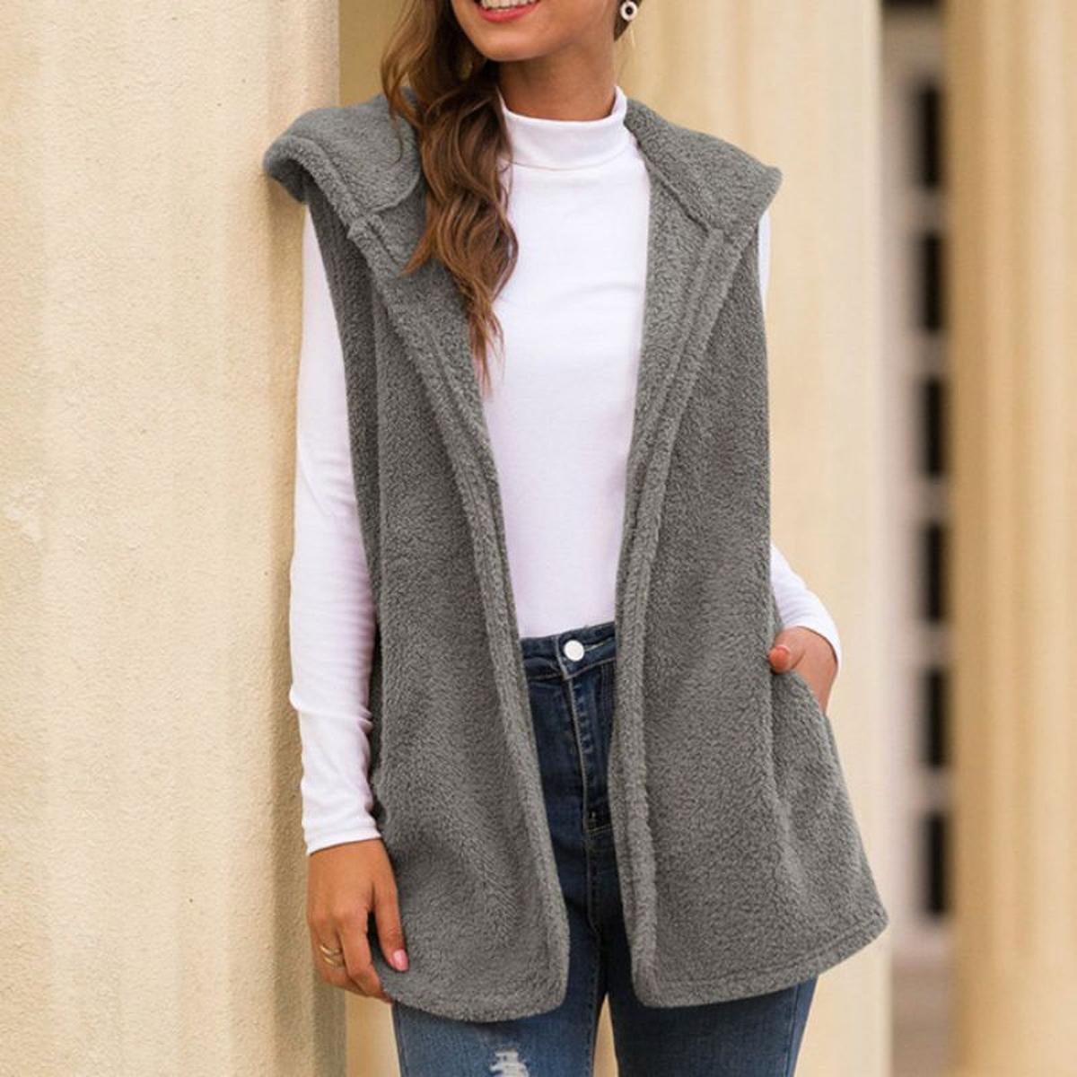 WW | Ärmellose Frühlings Fleece Jacke