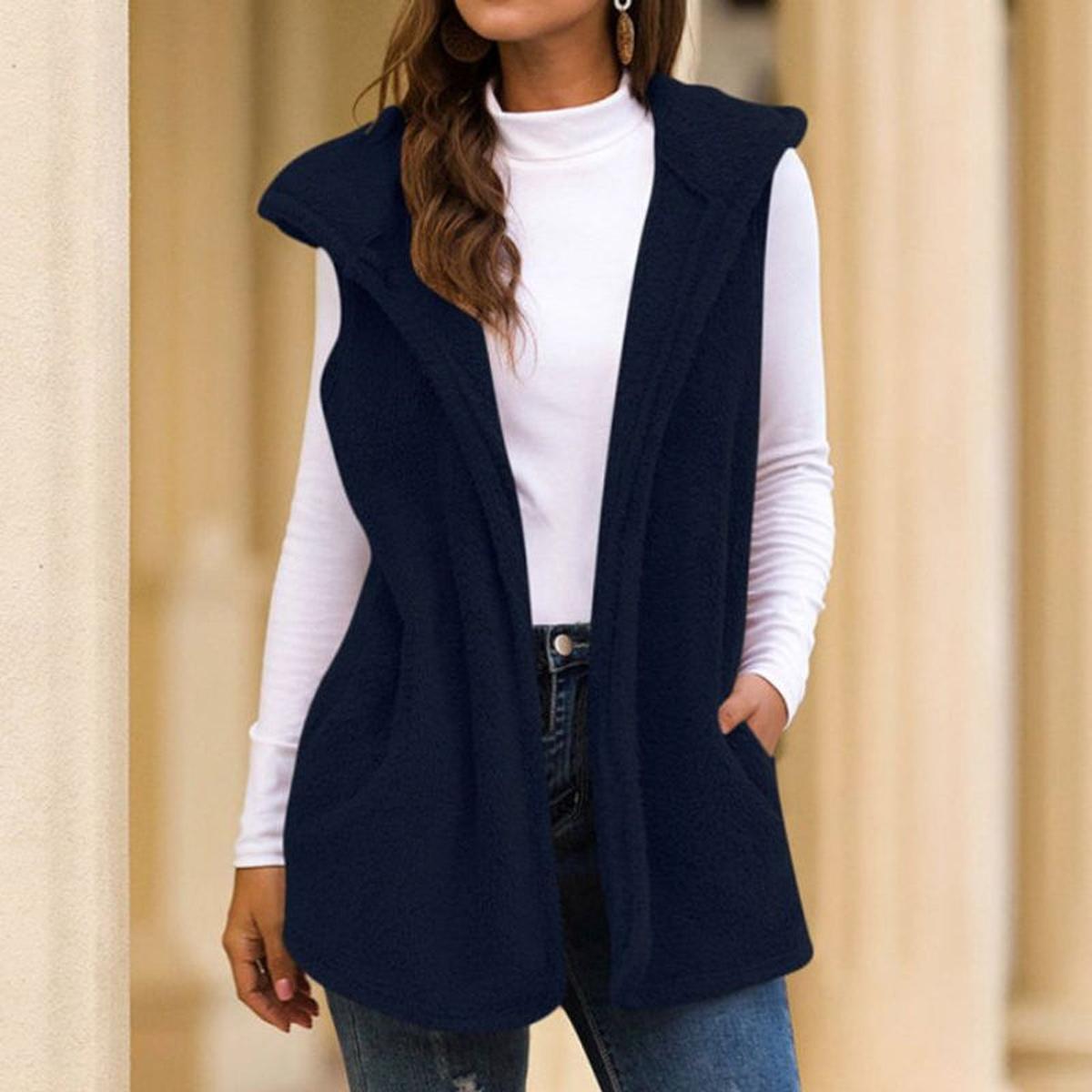 WW | Ärmellose Frühlings Fleece Jacke