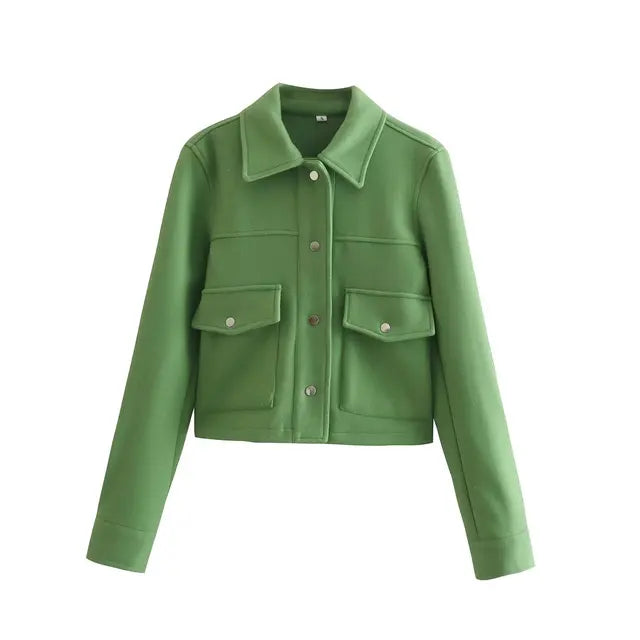 WW | Elegant Button-Up Wool Jacket for Women
