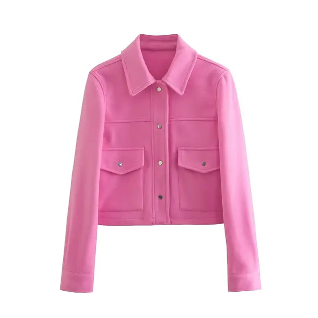 WW | Elegant Button-Up Wool Jacket for Women