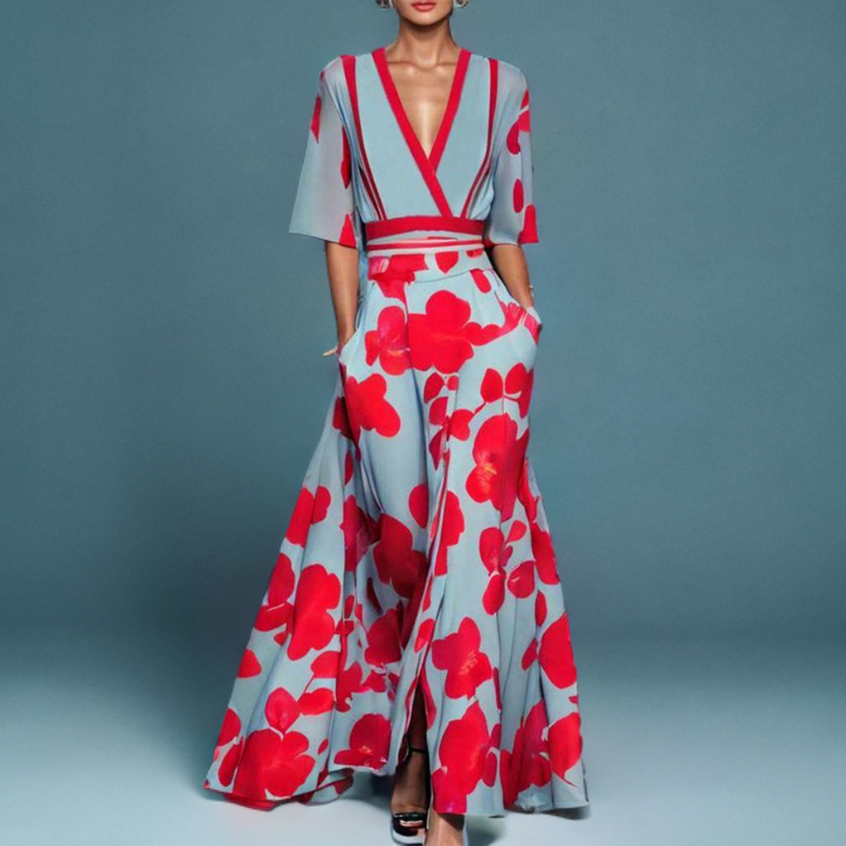 Andrina - Dress with elegant sleeves