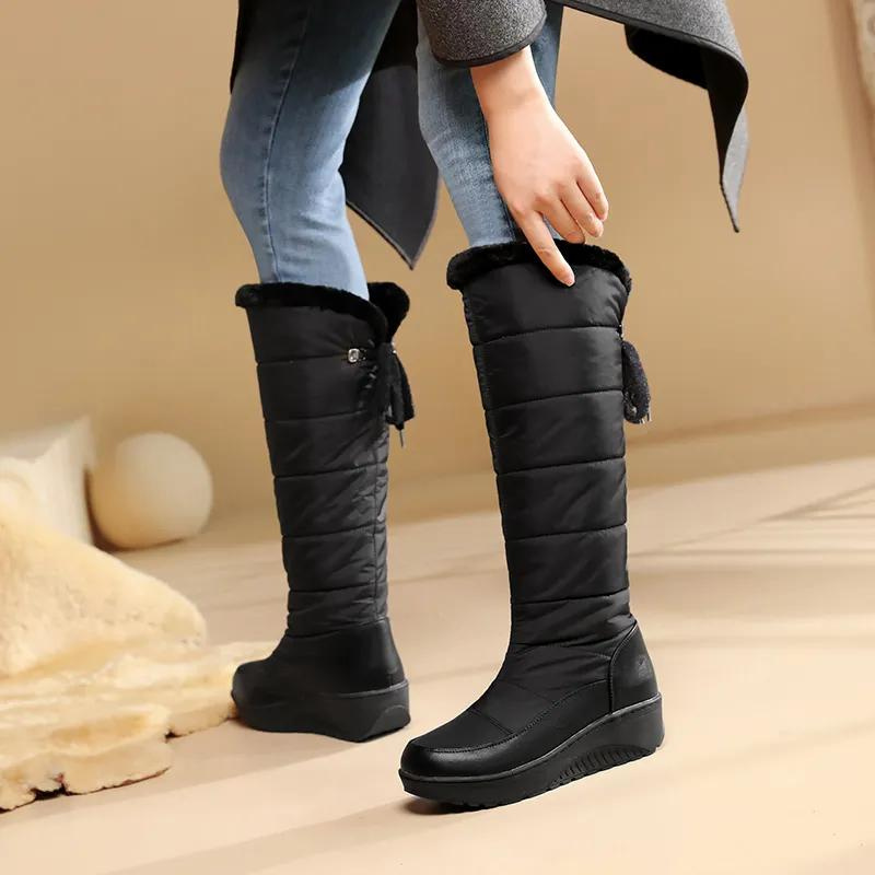 WW | Women's Knee-High Winter Boots with Warm Fur Lining