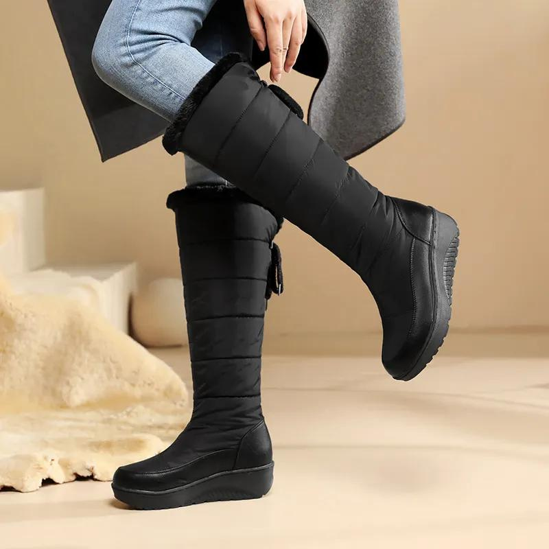 WW | Women's Knee-High Winter Boots with Warm Fur Lining