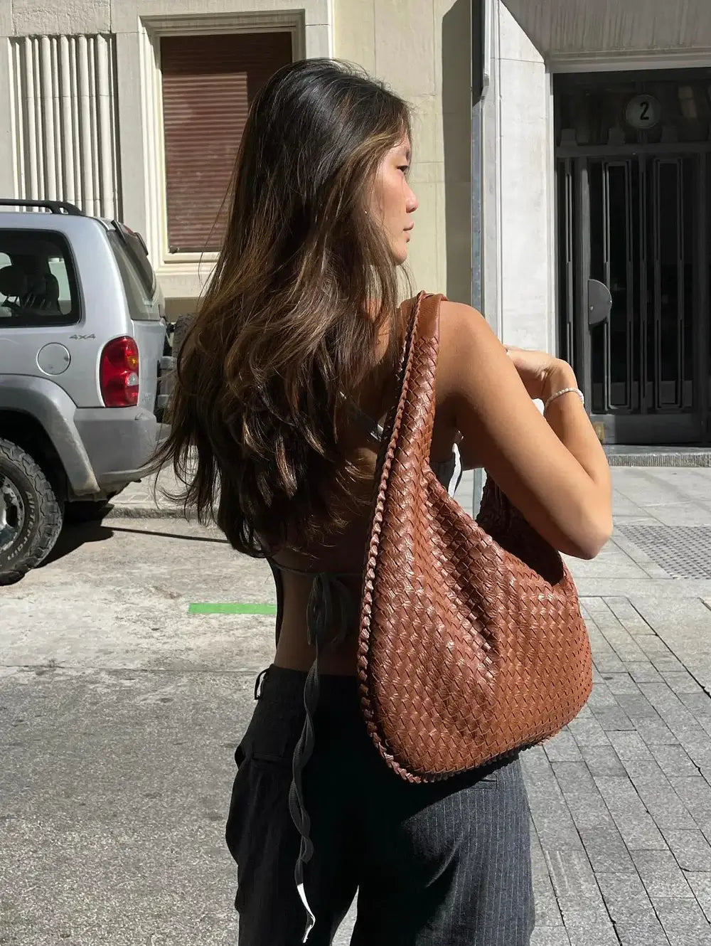 WW | Schultertasche Damen - elegante und geräumige Ledertasche