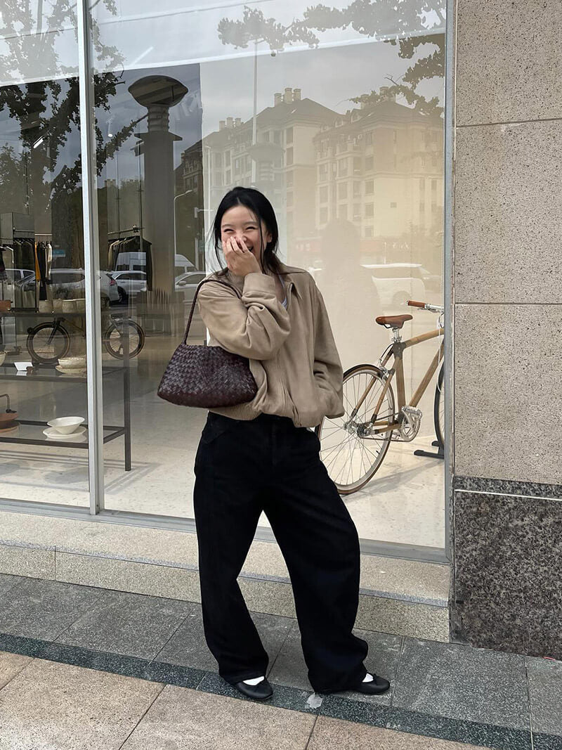 WW | Shoulder Bag With Woven Design
