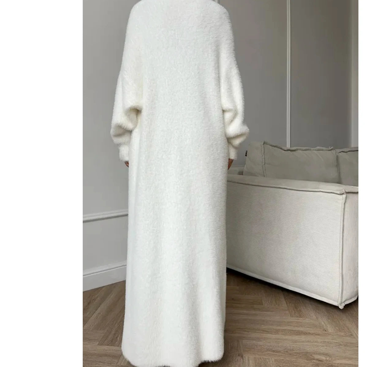 WW | Damen Lange Strickjacke mit Lockere Passform