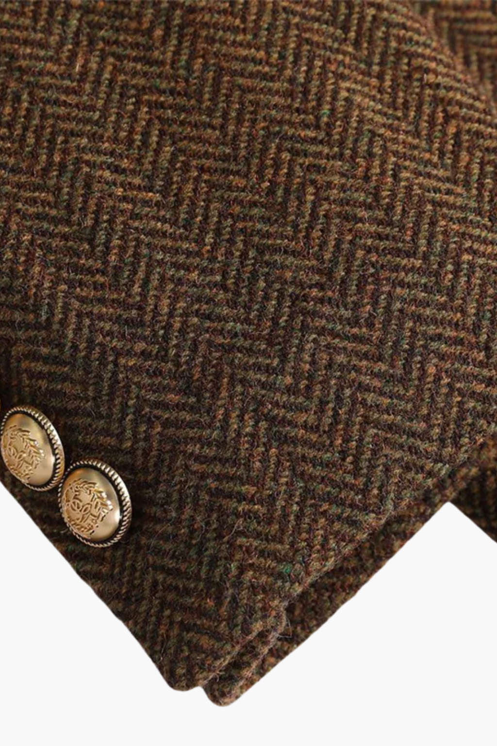 WW | Winter coat with herringbone pattern