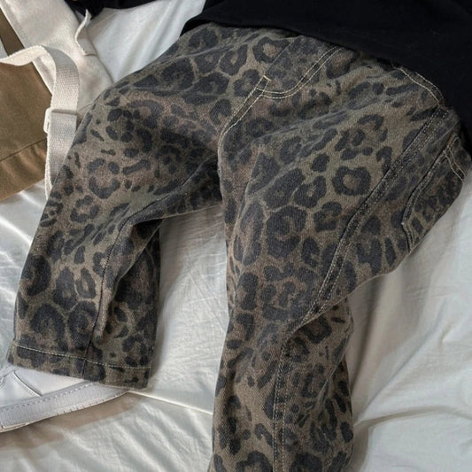 WW | Leopardenmuster für Kinder - Schwarze Baumwolle, Bequem und Langlebig