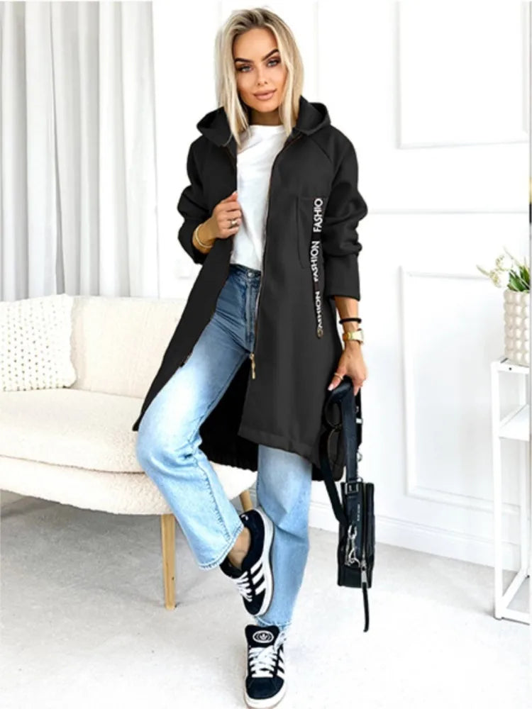 WW | Fleece Hoodie Jacke - Damen Winterjacke