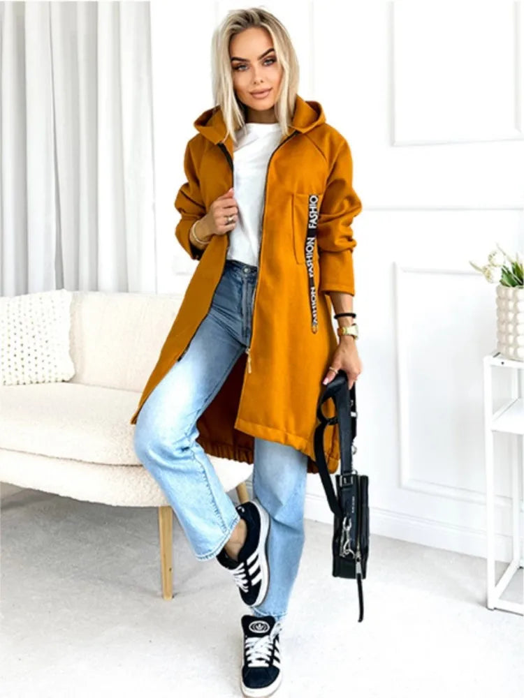 WW | Fleece Hoodie Jacke - Damen Winterjacke