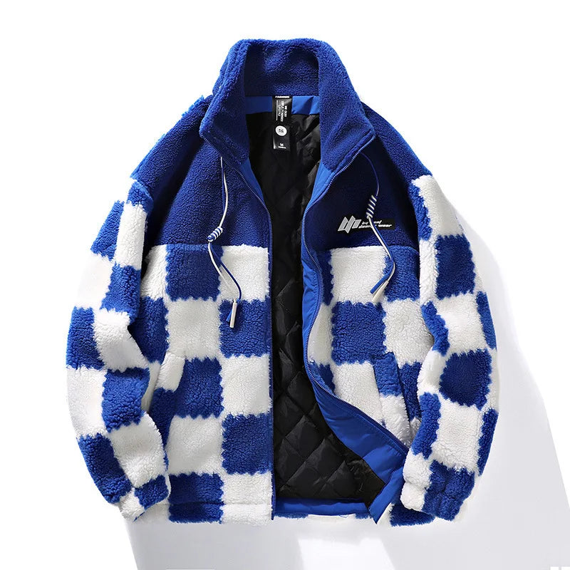 WW | Auffällige Karomuster Fleecejacke