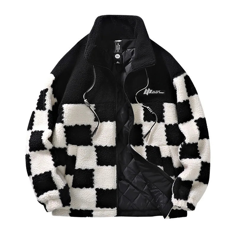WW | Auffällige Karomuster Fleecejacke