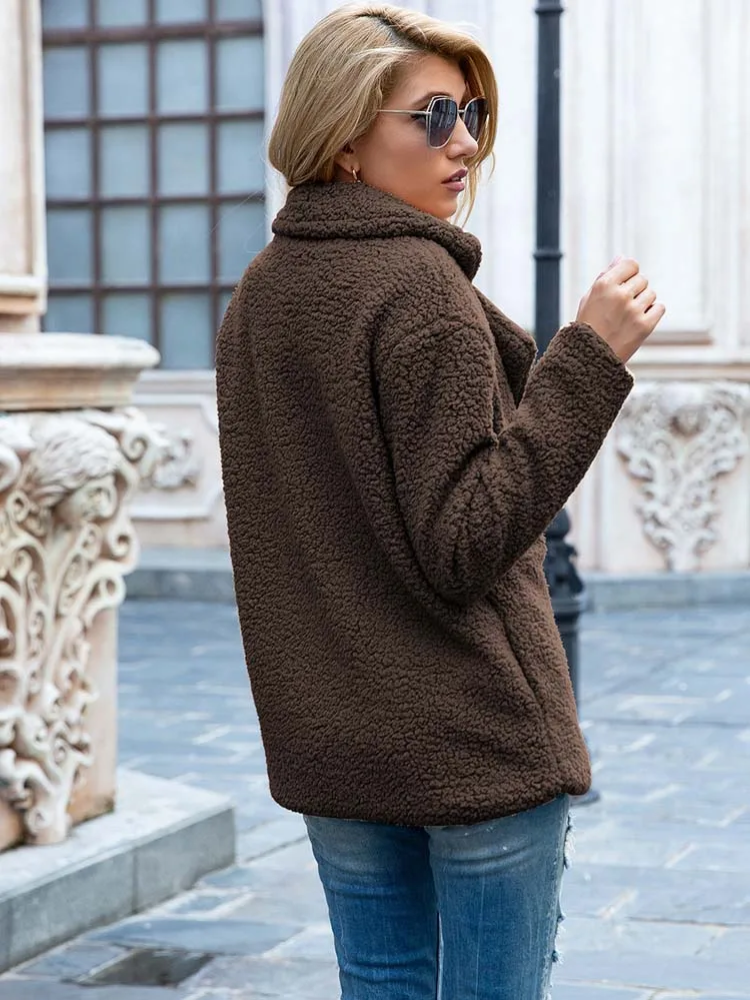 WW | Warmer Teddy-Mantel für Frauen
