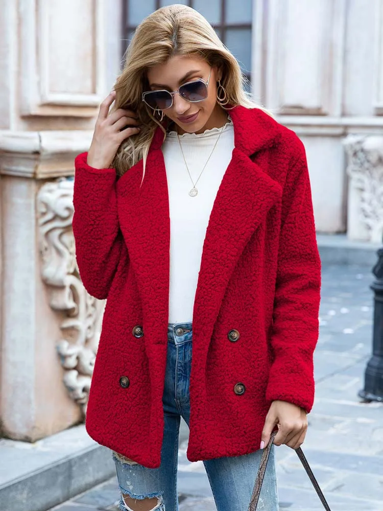 WW | Warmer Teddy-Mantel für Frauen
