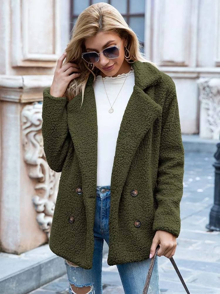 WW | Warmer Teddy-Mantel für Frauen