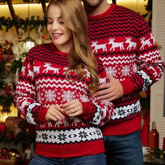 WW | Weihnachtspullover - Unisex Winterpullover für Paare