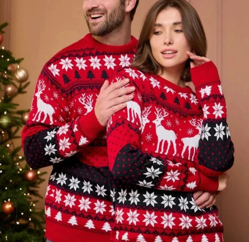 WW | Weihnachtspullover - Unisex Winterpullover für Paare