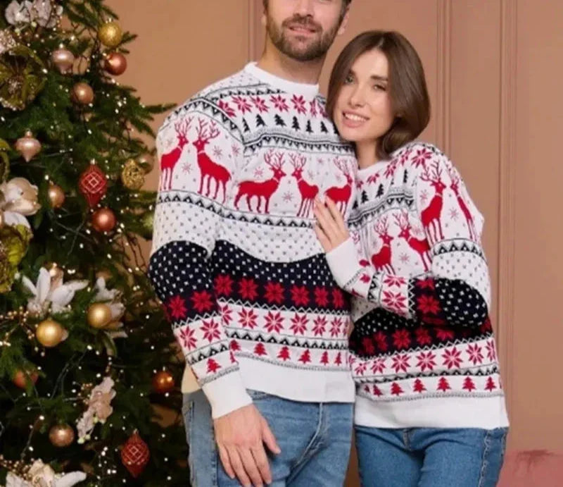 WW | Weihnachtspullover - Unisex Winterpullover für Paare