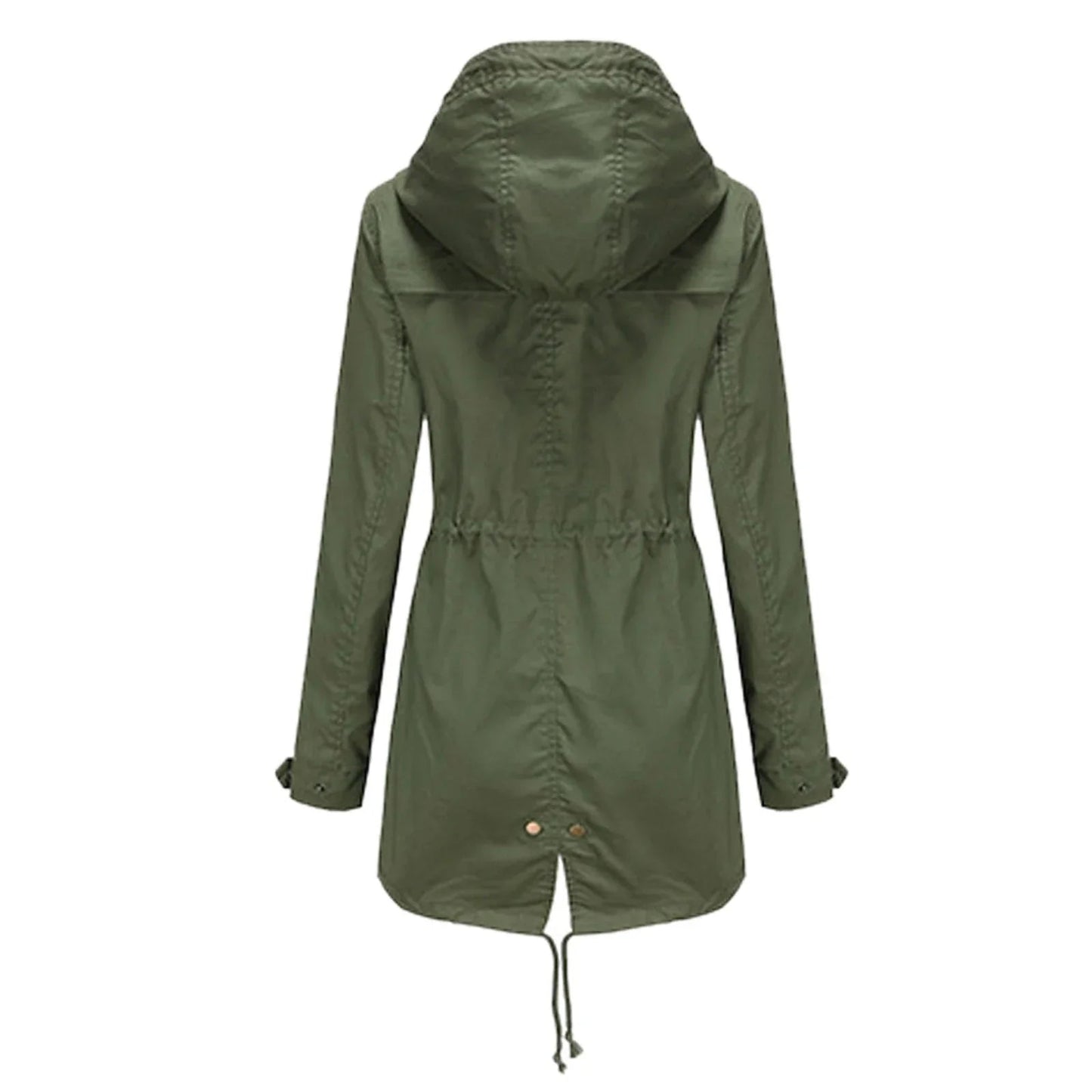 WW | Damen Regenjacke mit Kapuze und verstellbarem Bund