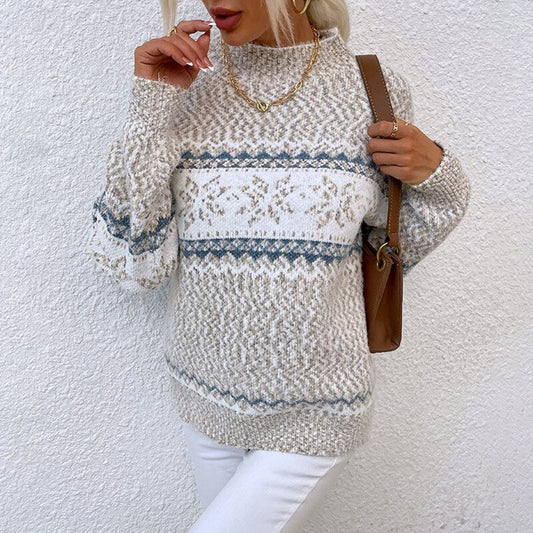 WW | Damen Mit Rollkragen - Wintermuster & Komfort