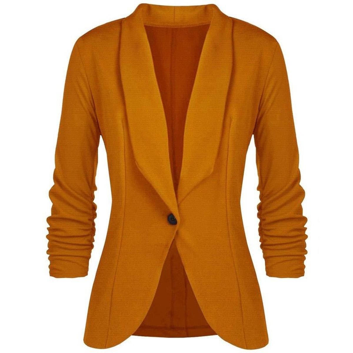 WW | Stylische Langarm Blazerjacke Für Frauen