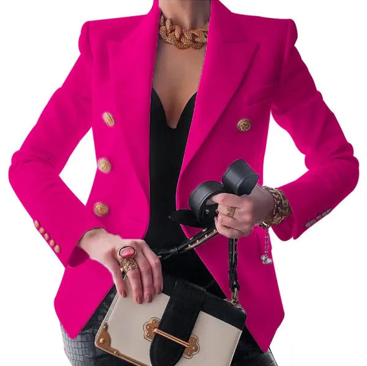 WW | Stylischer Luxus Blazer mit Thermischer Fütterung
