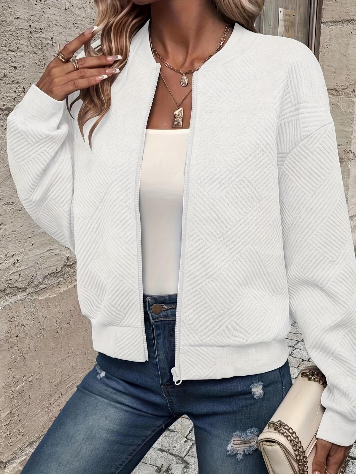 WW | Stylische Damen Zip up Jacke Für Herbstmode