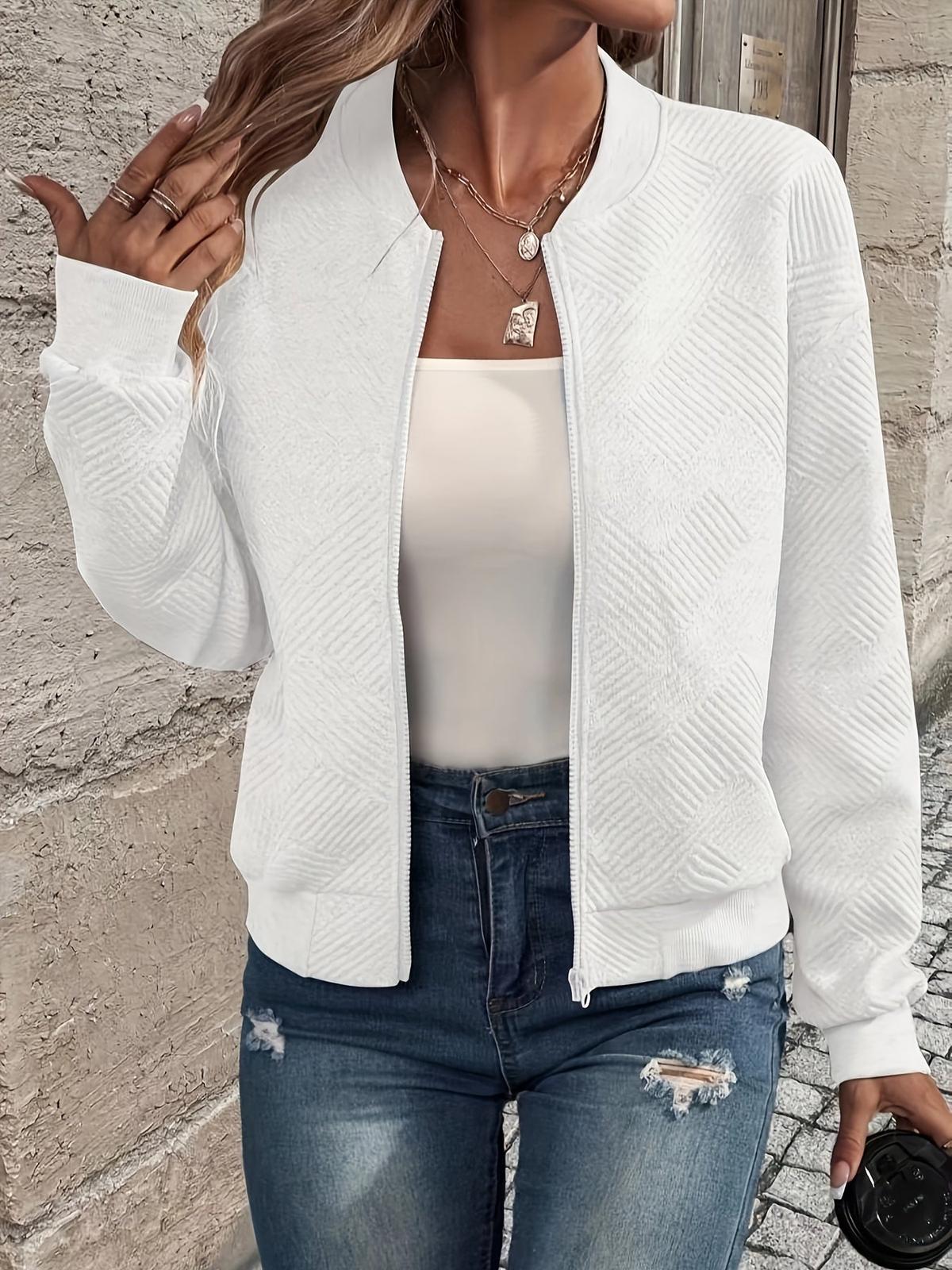 WW | Stylische Damen Zip up Jacke Für Herbstmode