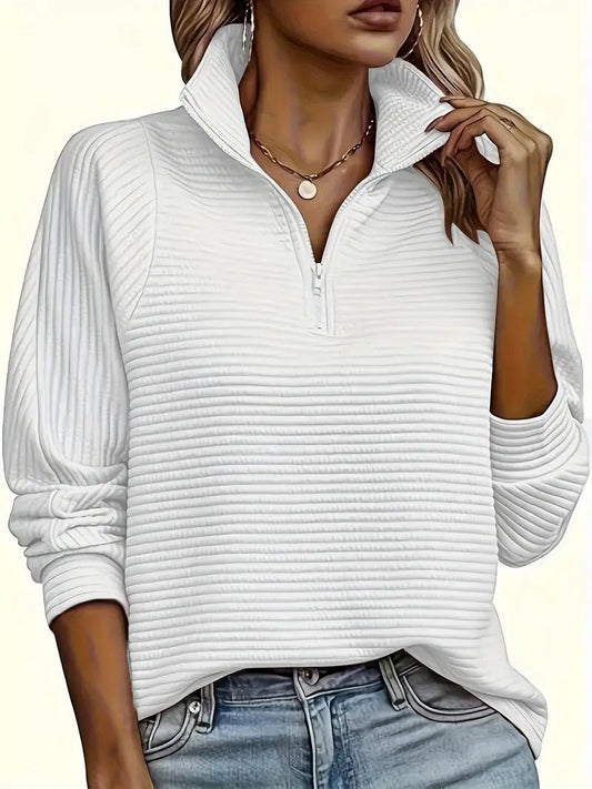 WW | Stylischer Damen Reißverschluss-Pullover für gemütliche Herbstmode