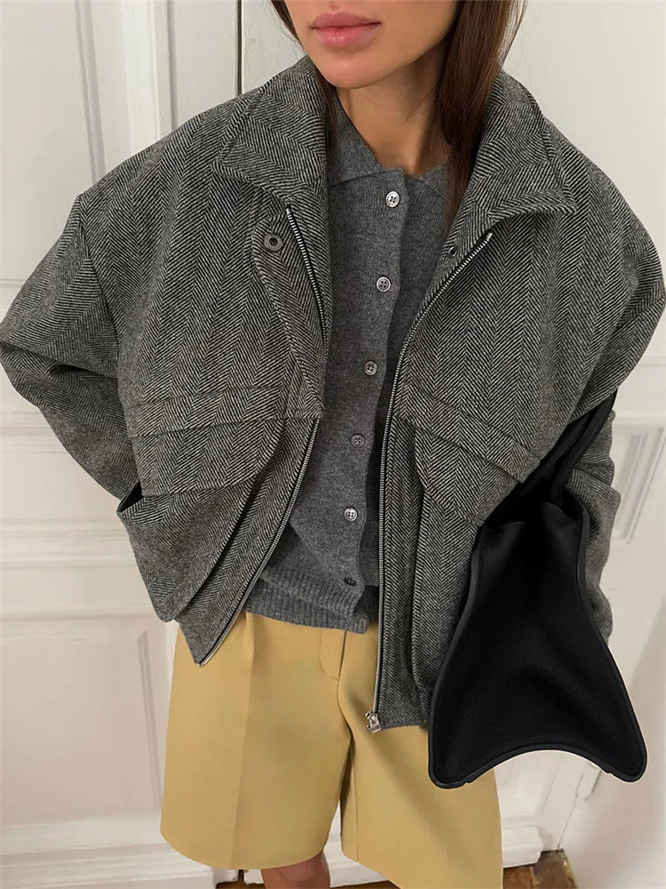 WW | Herbstmantel - Stilvoller & Bequemer Mantel mit Hoher Taille und Reißverschluss für Kühlere Tage