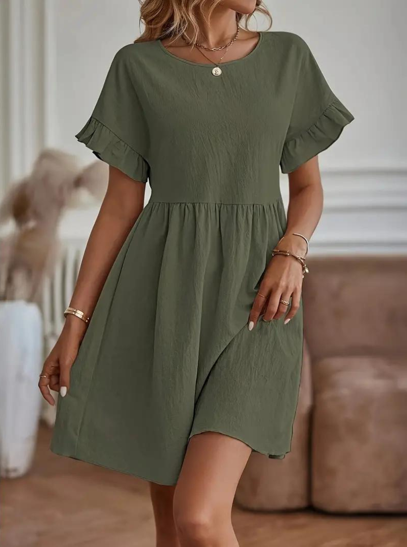 WW | Lässiges Hemd Mini Kleid
