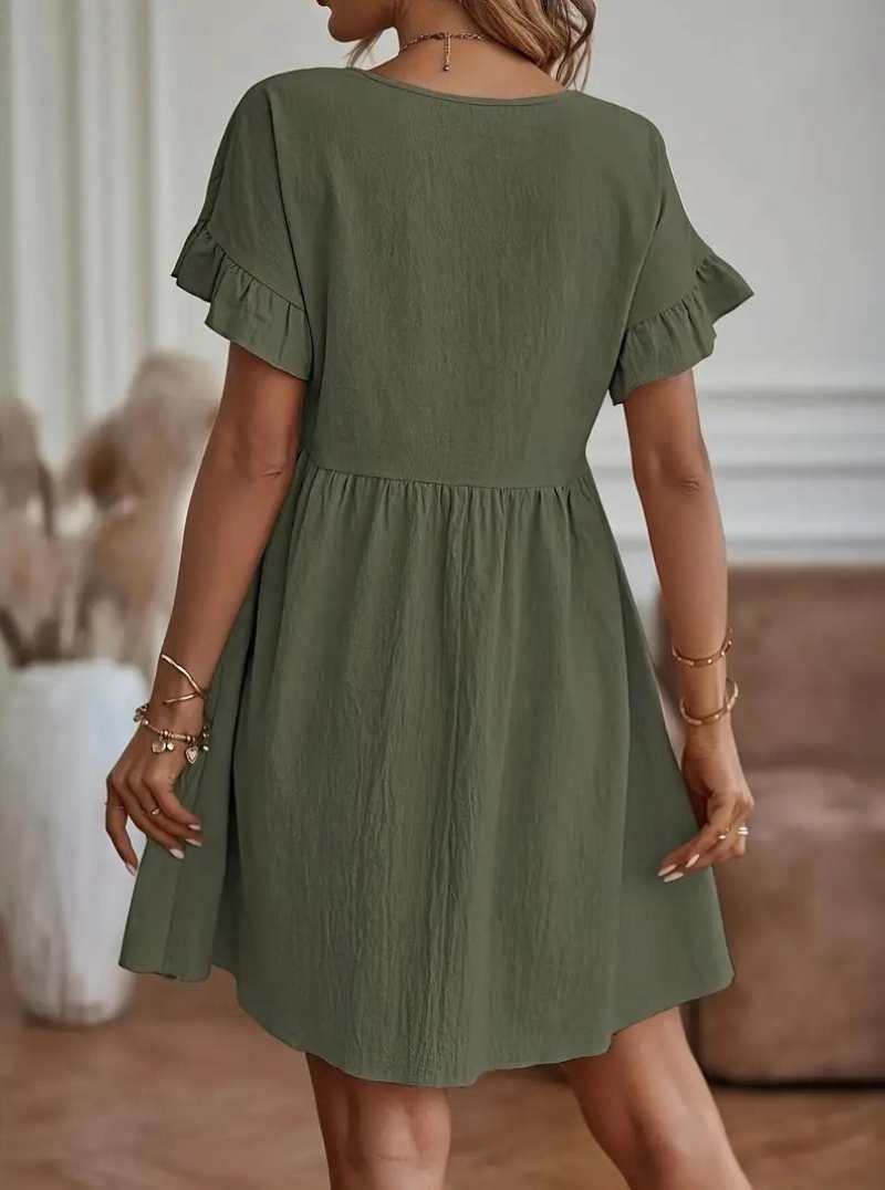 WW | Lässiges Hemd Mini Kleid