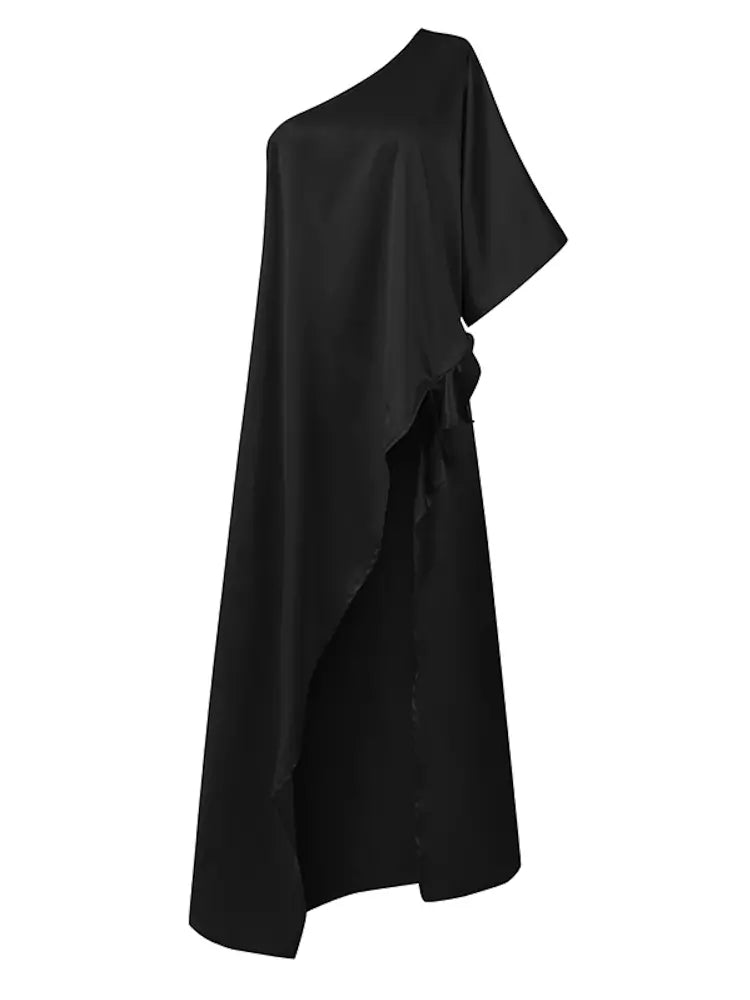 WW | Sommerbluse Damen Sexy Ein Schulter Festkleider