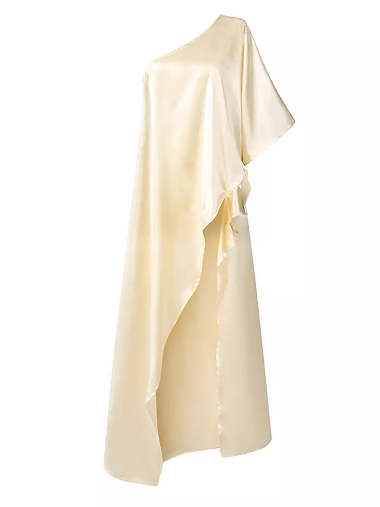 WW | Sommerbluse Damen Sexy Ein Schulter Festkleider