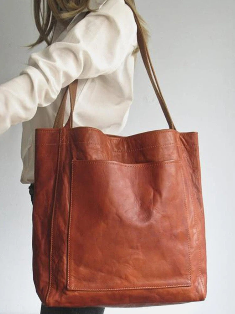WW - Women's Shoulder Bag made of Vegan Leather