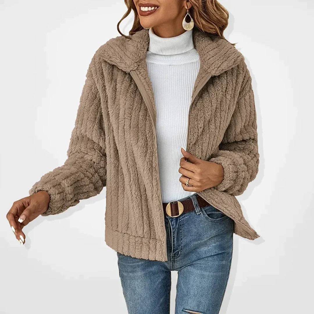 WW | Luxuriöse lange Fleecejacke für die Wintertage