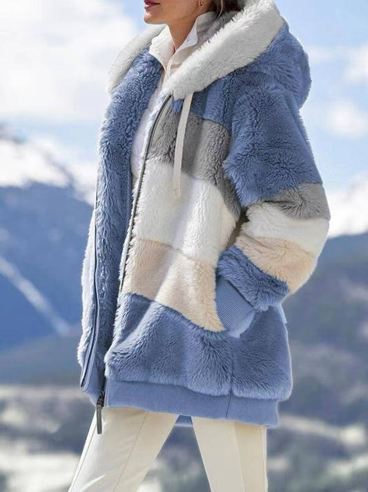 WW | Bunte Fleece-Hoodiejacke